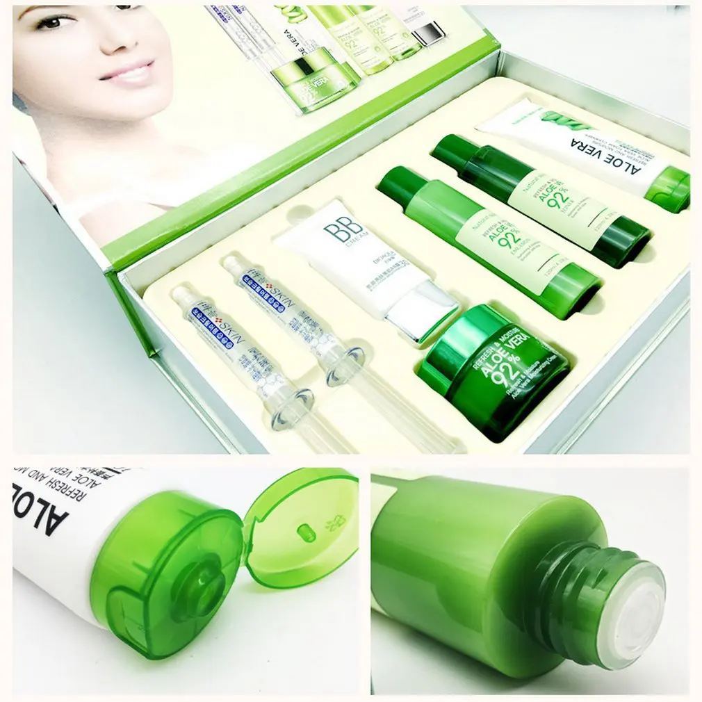 7pcs/set Natural Aloe Vera Smooth Gel Acne Treatment Face Cream For Hydrating Moist Repair After Sun
7pcs/set Natural Aloe Vera Smooth Gel Acne Treatment Face Cream For Hydrating Moist Repair After Sun
