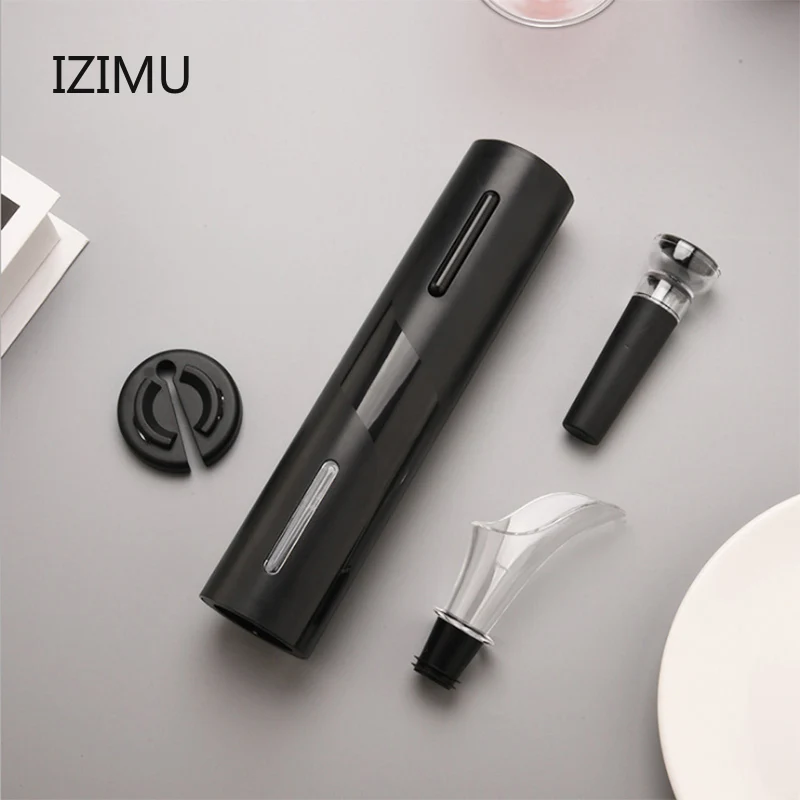 IZIMU Electric Wine Bottle Opener Battery Cork Reamer Tinfoil Knife Kitchen Tools American Family Set Kitchen Gadgets 2021
IZIMU Electric Wine Bottle Opener Battery Cork Reamer Tinfoil Knife Kitchen Tools American Family Set Kitchen Gadgets 2021