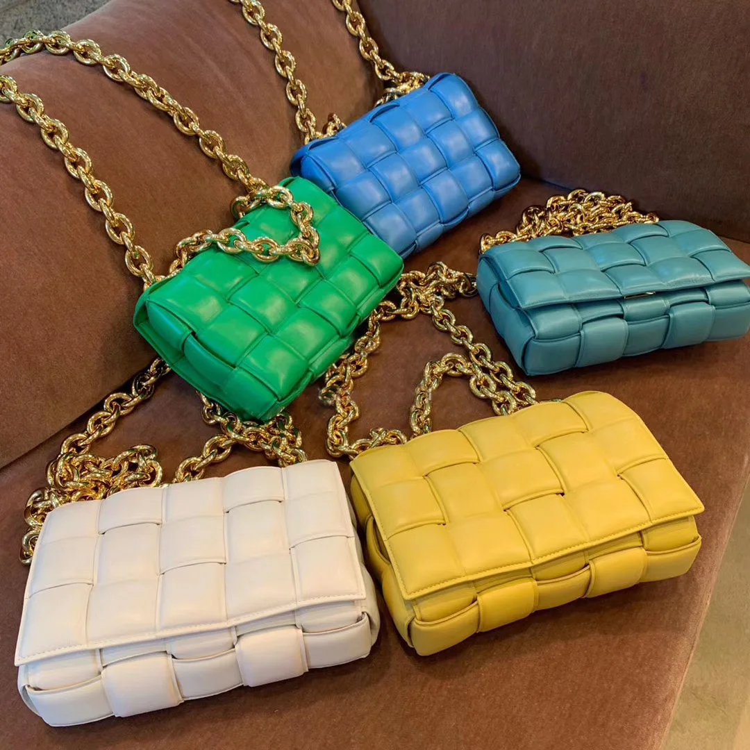 Designer Leather Handbags Women Bags Knit Real Genuine Leather Chain Weave Shoulder Bag
Designer Leather Handbags Women Bags Knit Real Genuine Leather Chain Weave Shoulder Bag