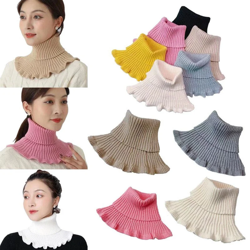 Knitted Fake Collar Scarf With Wooden Ears Women Turtleneck Knitted False Fake Collar Detachable Scarf Winter Windproof
Knitted Fake Collar Scarf With Wooden Ears Women Turtleneck Knitted False Fake Collar Detachable Scarf Winter Windproof