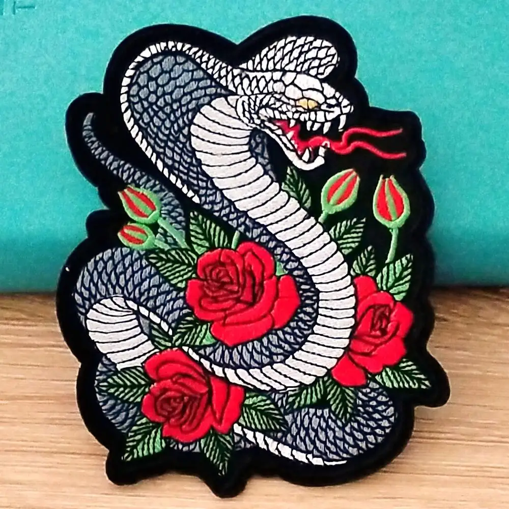 Cobra Snake Patch Iron On Patch Embroidery Patches For Clothing DIY Wolf Bear Animal Badge Patches On Garment Applique Decor
Cobra Snake Patch Iron On Patch Embroidery Patches For Clothing DIY Wolf Bear Animal Badge Patches On Garment Applique Decor