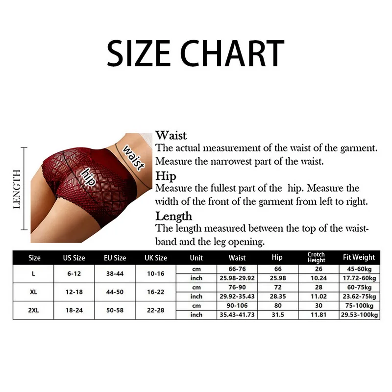 Women's Underwear Panties Mesh Sexy Lace Lingerie High Fit Female Boyshort High Waist Briefs Rhombus Underpant Plus Size
Women's Underwear Panties Mesh Sexy Lace Lingerie High Fit Female Boyshort High Waist Briefs Rhombus Underpant Plus Size
