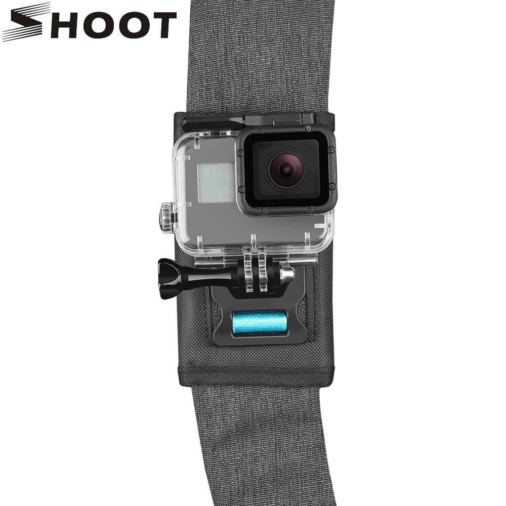 Экшн камера SHOOT с поворотом на 360 градусов рюкзак зажимом плечо пряжка для GoPro Hero 9 8