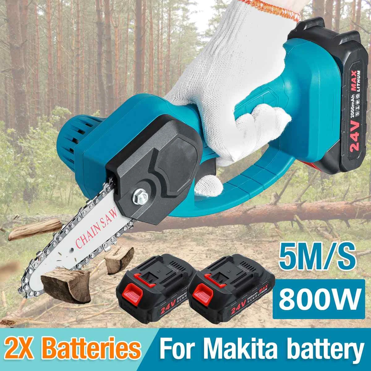 800W Electric Chain Saw Mini Electric Pruning Saw Power Woodworking Cutter Tool Garden Logging Trimming for Makita Battery
800W Electric Chain Saw Mini Electric Pruning Saw Power Woodworking Cutter Tool Garden Logging Trimming for Makita Battery