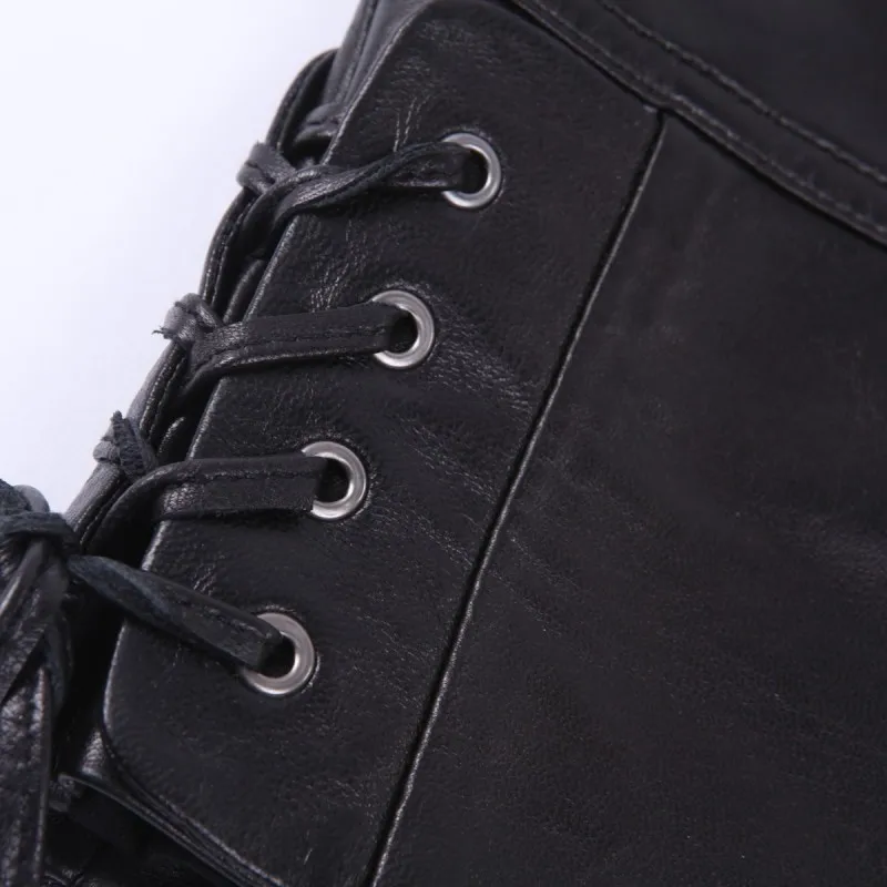 100% Sheepskin Real Sexy Leather Skirt Shorts Women Punk Lace-Up Black Mini Skirt Streetwear Steampunk Jupe Femme Plus Size
100% Sheepskin Real Sexy Leather Skirt Shorts Women Punk Lace-Up Black Mini Skirt Streetwear Steampunk Jupe Femme Plus Size