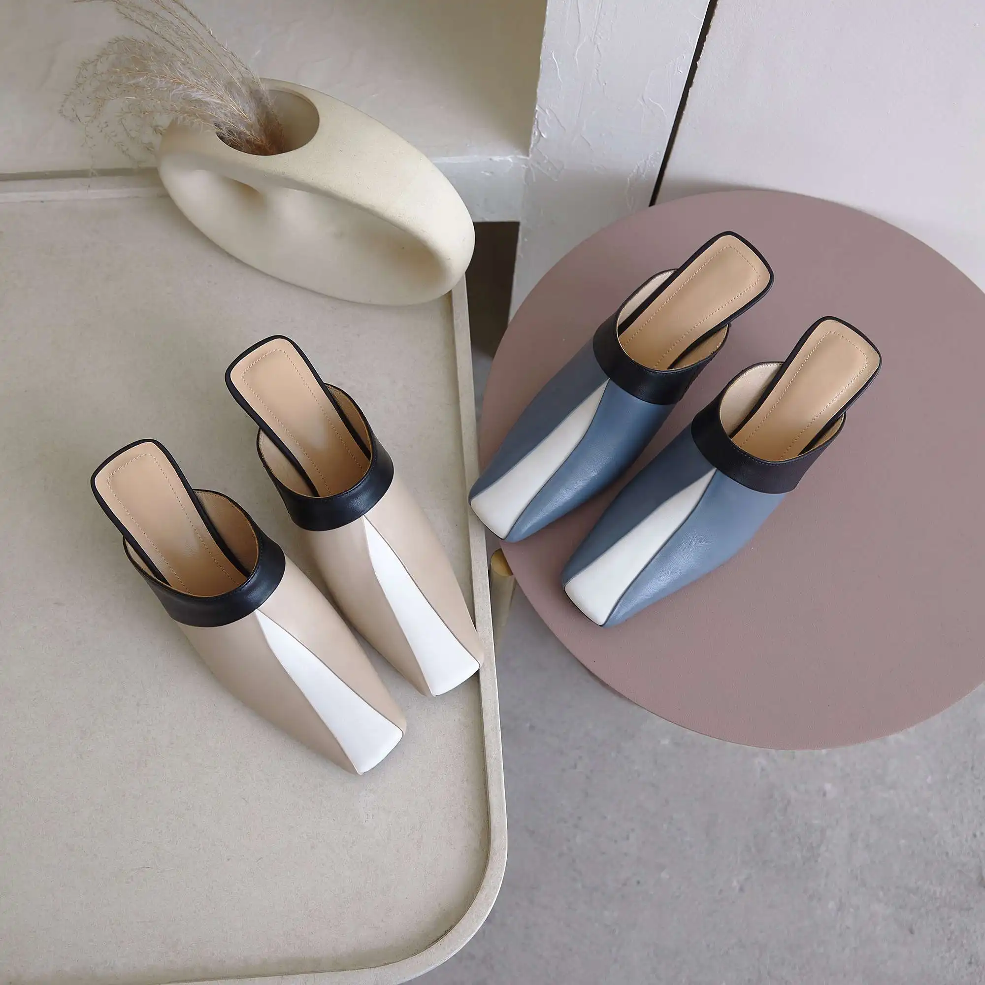 Lenkisen limited customization mixed colors genuine leather square toe high heels slip on mules young lady basic women pumps L19
Lenkisen limited customization mixed colors genuine leather square toe high heels slip on mules young lady basic women pumps L19