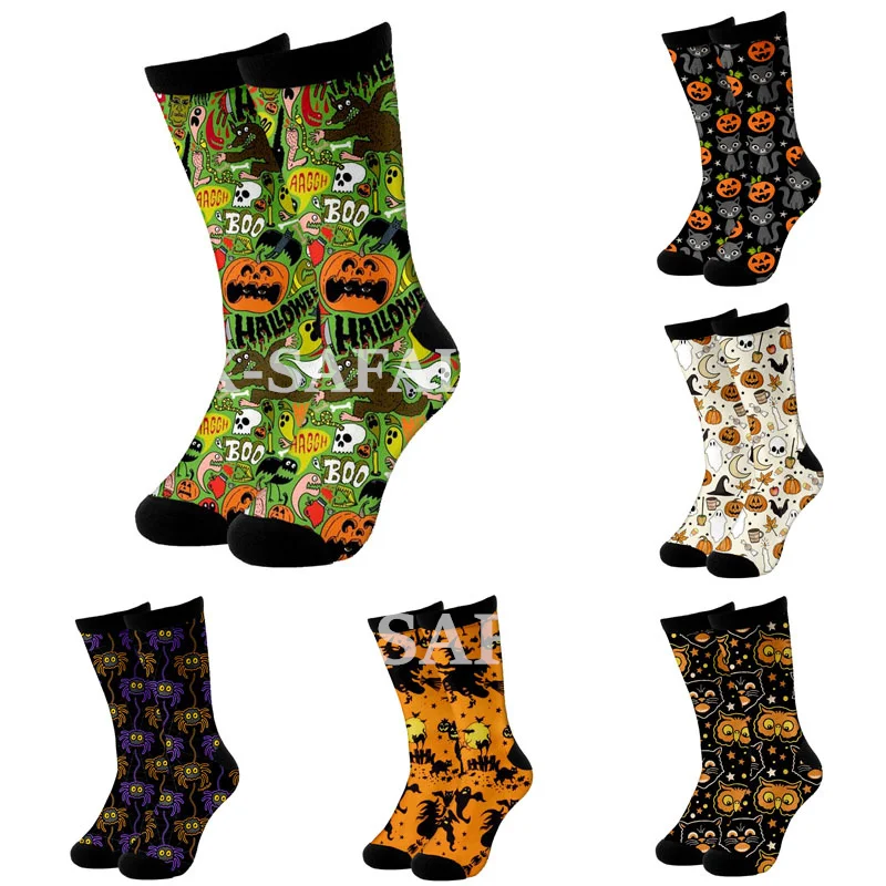 Halloween Pumpkin Christmas 3D Fashion Long High Socks Cycling Casual Novelty Men Women Cotton Funny Colorful Leg Calf Cotton-1
Halloween Pumpkin Christmas 3D Fashion Long High Socks Cycling Casual Novelty Men Women Cotton Funny Colorful Leg Calf Cotton-1