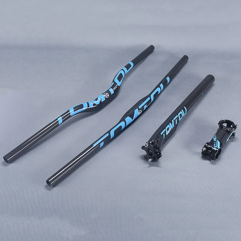TOMTOU 3K Carbon Mountain Bicycle Handelbar + Stem + Seat Tube Cycling MTB Bike Bars Sets Parts - TS9T28
TOMTOU 3K Carbon Mountain Bicycle Handelbar + Stem + Seat Tube Cycling MTB Bike Bars Sets Parts - TS9T28