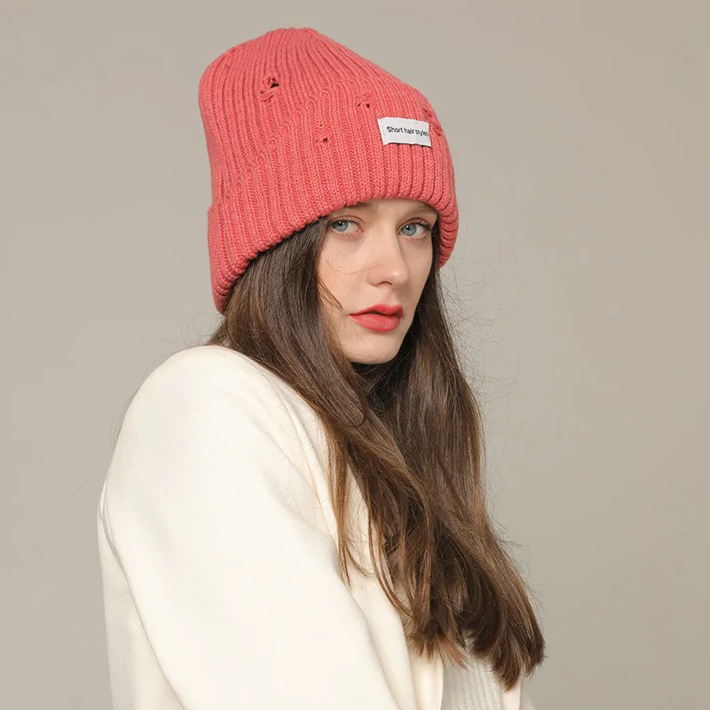 2021 Winter Hole Solid Color Wool Knit Beanie Women Fashion Casual Hat Warm Female Soft Thicken Hedging Cap Slouchy Bonnet Ski
2021 Winter Hole Solid Color Wool Knit Beanie Women Fashion Casual Hat Warm Female Soft Thicken Hedging Cap Slouchy Bonnet Ski