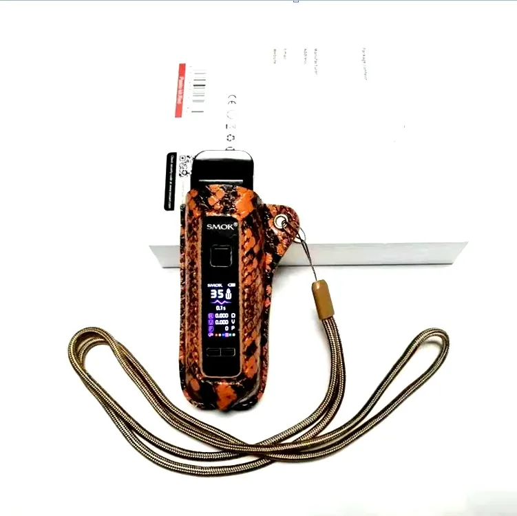 Защитный кожаный чехол для Smok RPM pod mod vape kit силиконовый с текстурой кожи Подходит