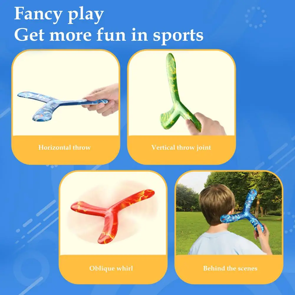 Boomerangs Outdoor Recreational Children Throwing Sports Toy Children Throwing Boomerang Children's PU Darts
Boomerangs Outdoor Recreational Children Throwing Sports Toy Children Throwing Boomerang Children's PU Darts