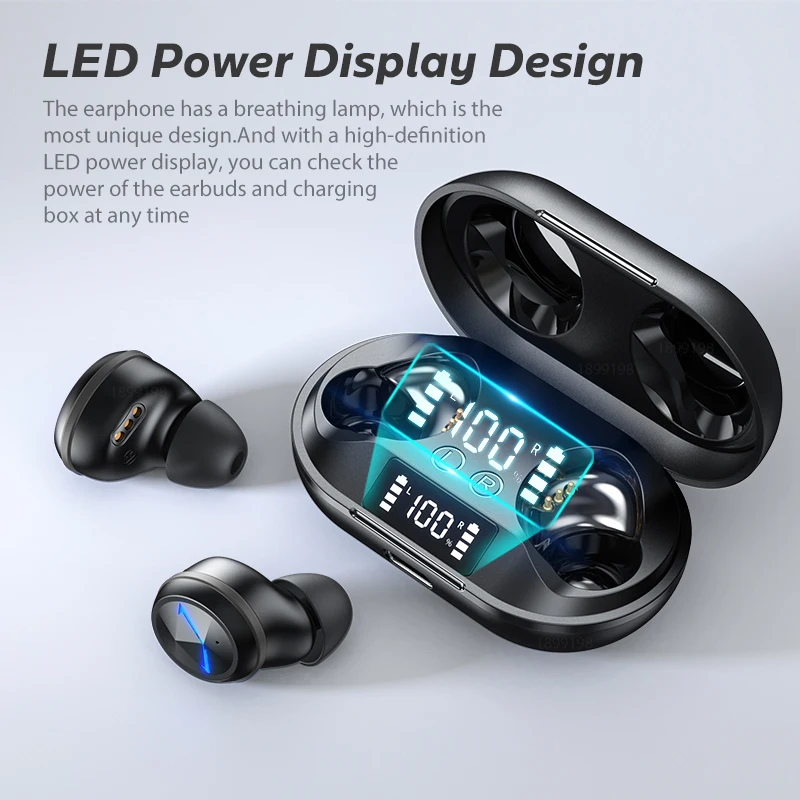 Wireless Headphones TWS Bluetooth 5.0 Earphones Smart Noise Cancelling Sport Waterproof Headset Music Earbuds Wireless Earphones
Wireless Headphones TWS Bluetooth 5.0 Earphones Smart Noise Cancelling Sport Waterproof Headset Music Earbuds Wireless Earphones
