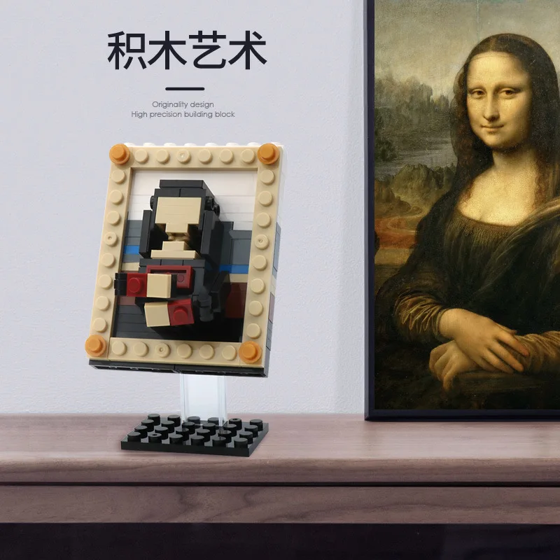 Art Classic Painting Mona Lisa Van Gogh The Scream MOC Het meisje met de parel Model Building blocks Classic kits toy bricks
Art Classic Painting Mona Lisa Van Gogh The Scream MOC Het meisje met de parel Model Building blocks Classic kits toy bricks