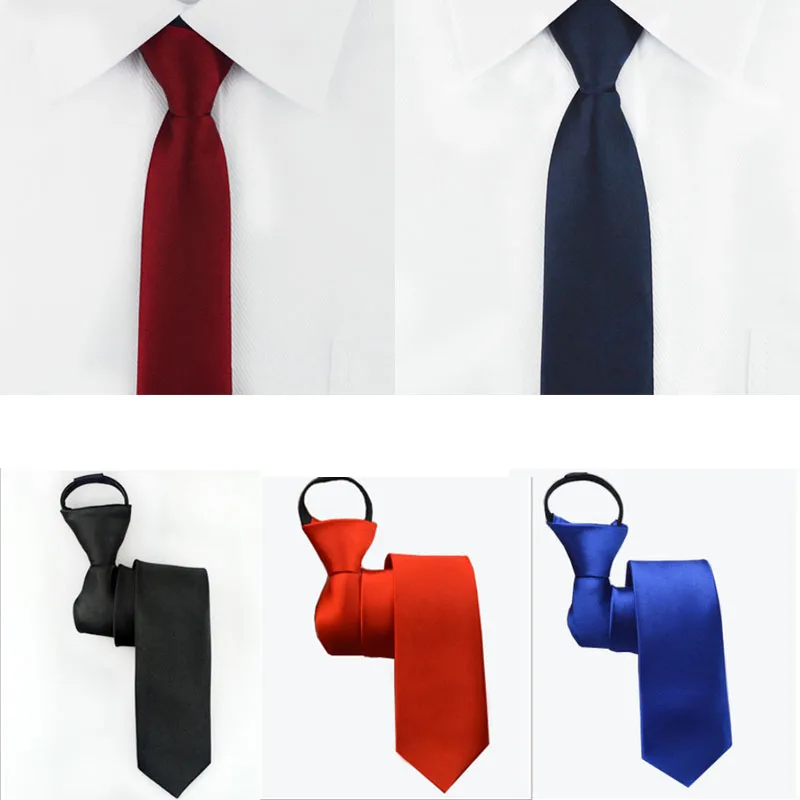 Pre-tied Neck Tie Mens Skinny Zipper Ties Red Black Blue Solid Color Slim Narrow Bridegroom Party Dress Necktie
Pre-tied Neck Tie Mens Skinny Zipper Ties Red Black Blue Solid Color Slim Narrow Bridegroom Party Dress Necktie