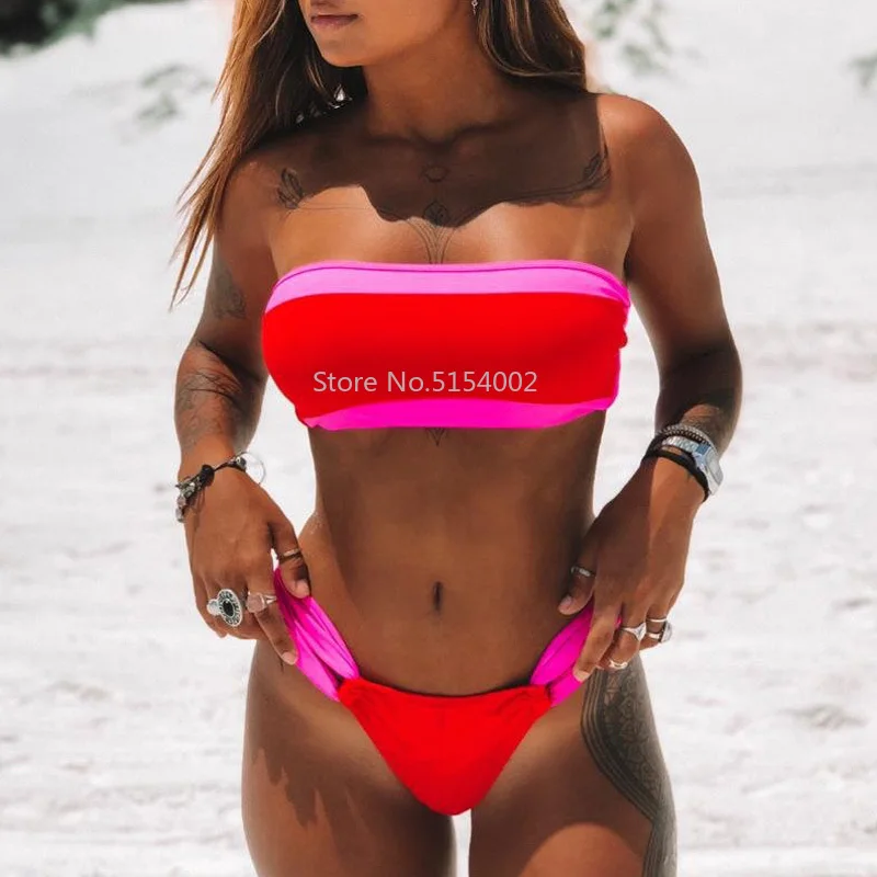 Bandeau Bikini Set 2022 High Waist Bikinis Swimsuit Women Swimwear Female Mesh Bathing Suit Bandeau Swimsuit Female Swimming 
Bandeau Bikini Set 2022 High Waist Bikinis Swimsuit Women Swimwear Female Mesh Bathing Suit Bandeau Swimsuit Female Swimming