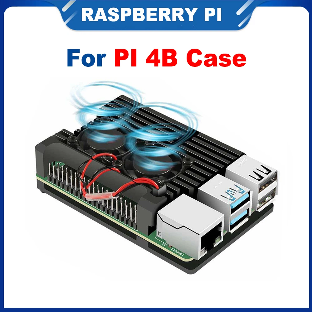 ITINIT R52 Raspberry Pi 4 Model B Dual Fans CNC Aluminum Alloy Case Metal 4 Color Armor Shell For Raspberry Pi 4B
ITINIT R52 Raspberry Pi 4 Model B Dual Fans CNC Aluminum Alloy Case Metal 4 Color Armor Shell For Raspberry Pi 4B