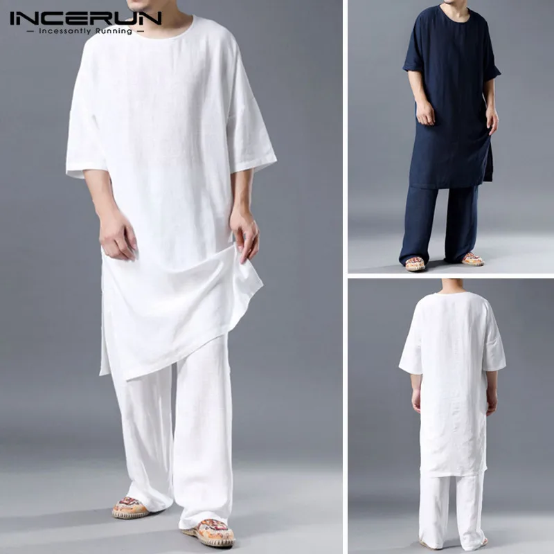 Хлопковые мужские комплекты в китайском стиле, уличная одежда, винтажный однотонный Длинный топ с рукавом до локтя, прямые брюки, 2022 мешкова...
Хлопковые мужские комплекты в китайском стиле, уличная одежда, винтажный однотонный Длинный топ с рукавом до локтя, прямые брюки, 2022 мешкова...