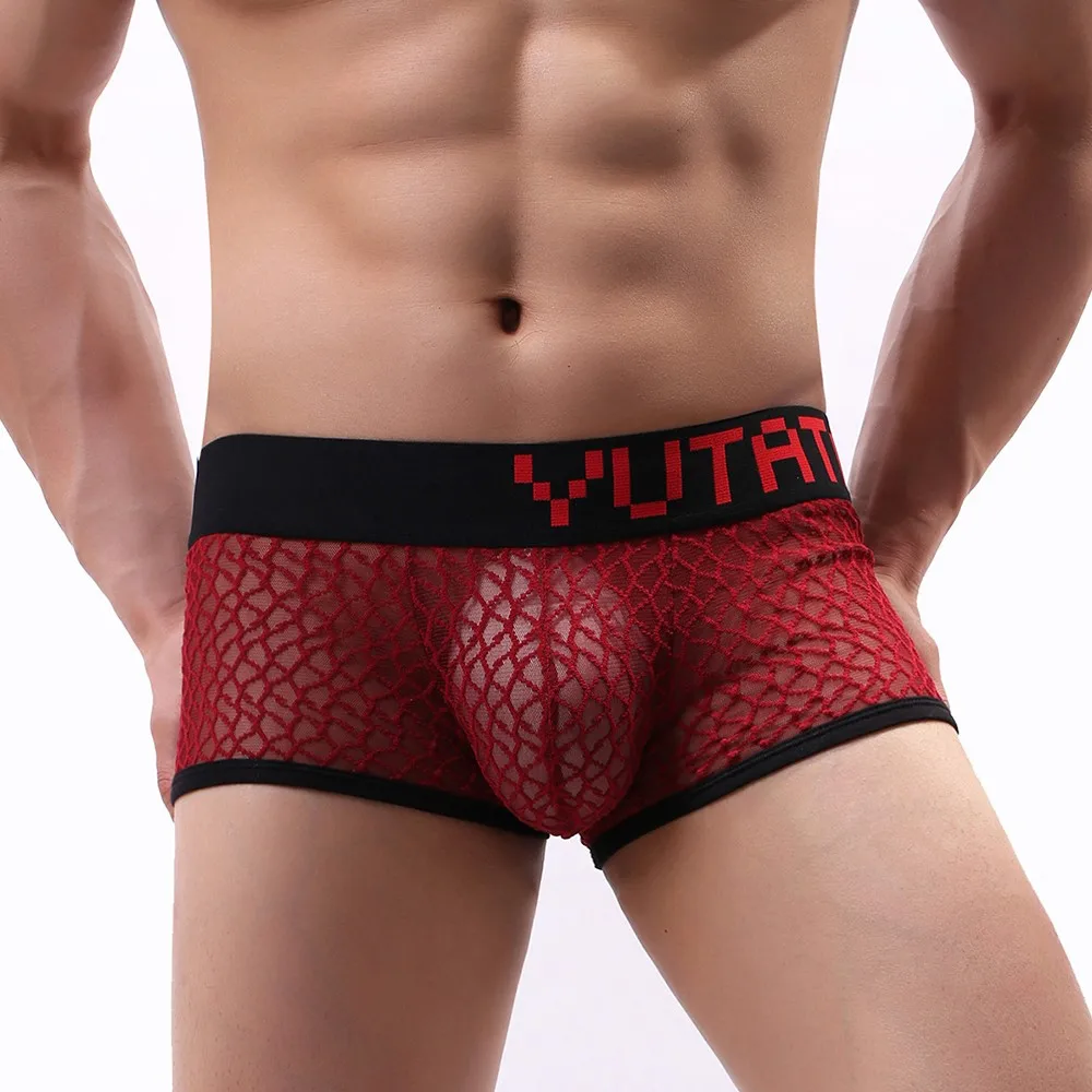 Sheer Fishnet Boxer Brief Sexy Men Mesh See Through Pant Man Erotic Underpant Breathable Swimming Trunk Man Low Rise Beach Short
Sheer Fishnet Boxer Brief Sexy Men Mesh See Through Pant Man Erotic Underpant Breathable Swimming Trunk Man Low Rise Beach Short