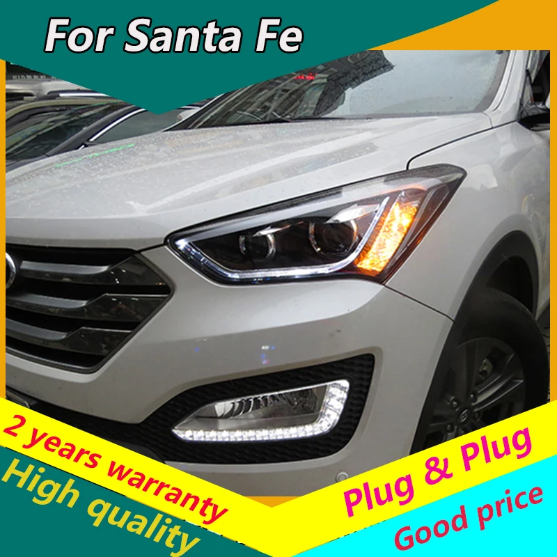 KOWELL Car Styling for New Santa Fe LED Headlight 2014 2015 IX45 Headlights DRL Lens Double Beam H7 HID Xenon Car Accessories
KOWELL Car Styling for New Santa Fe LED Headlight 2014 2015 IX45 Headlights DRL Lens Double Beam H7 HID Xenon Car Accessories