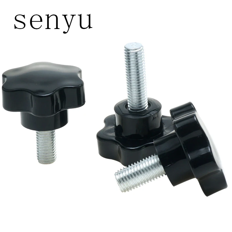 M12 M14 M16 1pcs Thread Replacement Star Hand Knob Bakelite Hand Tighten Screw Tightening Screw Black Head diameter 60mm
M12 M14 M16 1pcs Thread Replacement Star Hand Knob Bakelite Hand Tighten Screw Tightening Screw Black Head diameter 60mm