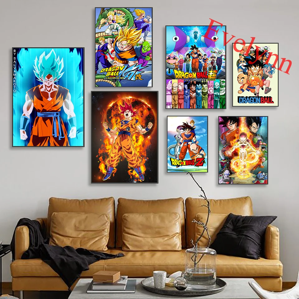 Japanese Anime Dragon Ball Poster Goku Cartoon Art Painting Children Room Decor Modern Living Room Decor Canvas Wall Art Prints 
Japanese Anime Dragon Ball Poster Goku Cartoon Art Painting Children Room Decor Modern Living Room Decor Canvas Wall Art Prints