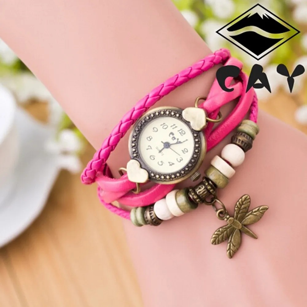 Vintage Ladies Watch dragonfly Pendant Print Woman Hand Solid Color Leather Chain Bracelet Watch Birthday Gift reloj mujer 50*
Vintage Ladies Watch dragonfly Pendant Print Woman Hand Solid Color Leather Chain Bracelet Watch Birthday Gift reloj mujer 50*