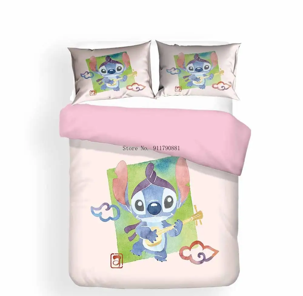 Disney Popular Cartoon Stitch Stitch Cartoon Bedding Duvet Quilt Cover Pillowcase Children Bedroom Decoration Home Textiles
Disney Popular Cartoon Stitch Stitch Cartoon Bedding Duvet Quilt Cover Pillowcase Children Bedroom Decoration Home Textiles