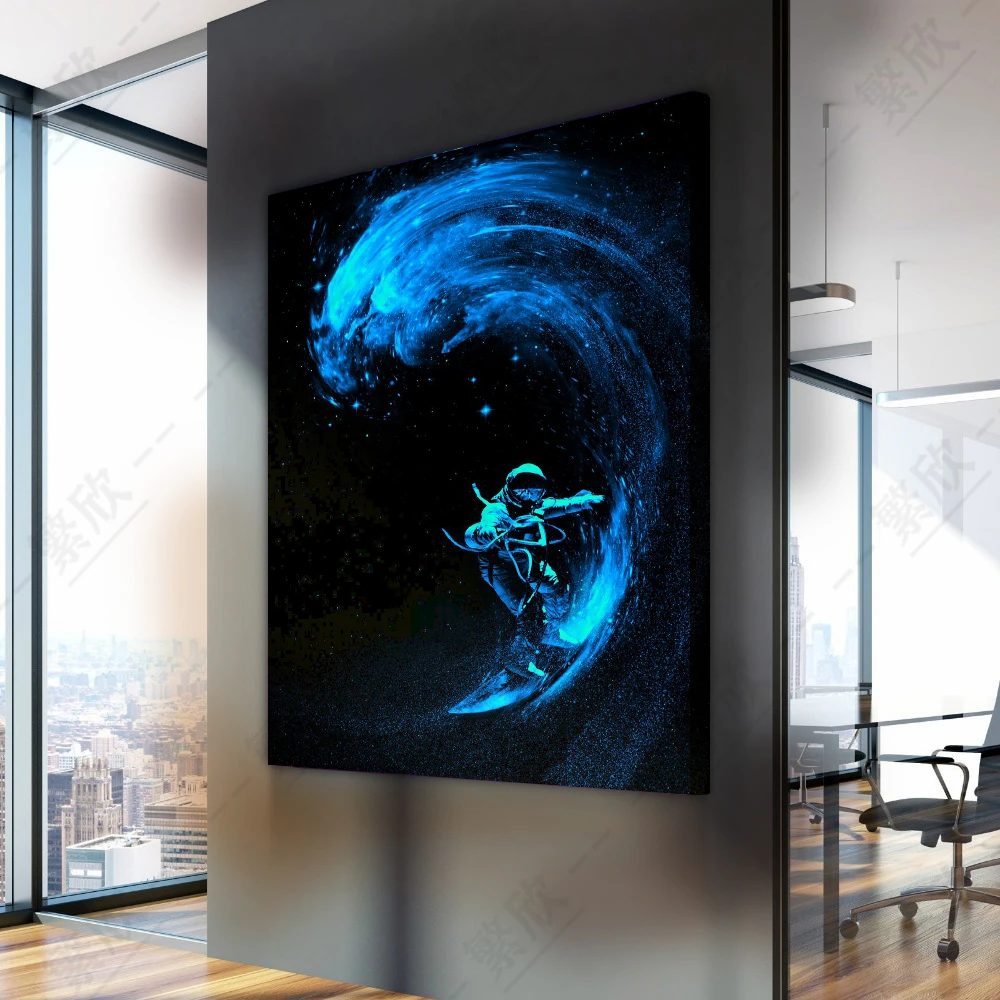 Home Decor Simple Universe Blue Astronauts Surf the Galaxy Art Creative Hanging Painting Poster Wall For Home Canvas Painting
Home Decor Simple Universe Blue Astronauts Surf the Galaxy Art Creative Hanging Painting Poster Wall For Home Canvas Painting