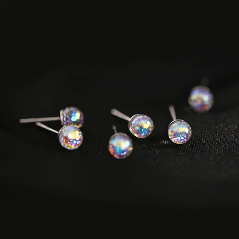 925 Sterling Silver Colorful Round Bead Stud Earring For Women Party Jewelry Pendientes Accessories eh1645
925 Sterling Silver Colorful Round Bead Stud Earring For Women Party Jewelry Pendientes Accessories eh1645