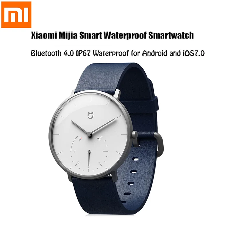 Xiaomi Mijia умные кварцевые часы IP67 водонепроницаемые Смарт Bluetooth 4 3ATM Шагомер Браслет