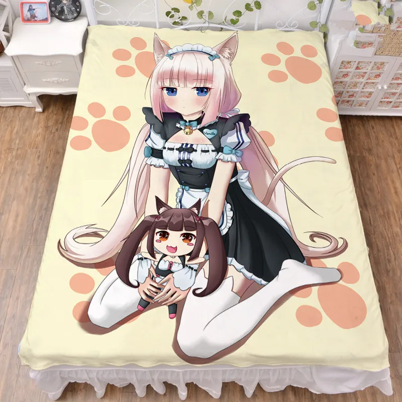 2019-August update Anime NEKOPARA chocolat vanilla Coconut Milk Fiber Bed Sheet & Flannel Blanket Summer Quilt 150x200cm
2019-August update Anime NEKOPARA chocolat vanilla Coconut Milk Fiber Bed Sheet & Flannel Blanket Summer Quilt 150x200cm