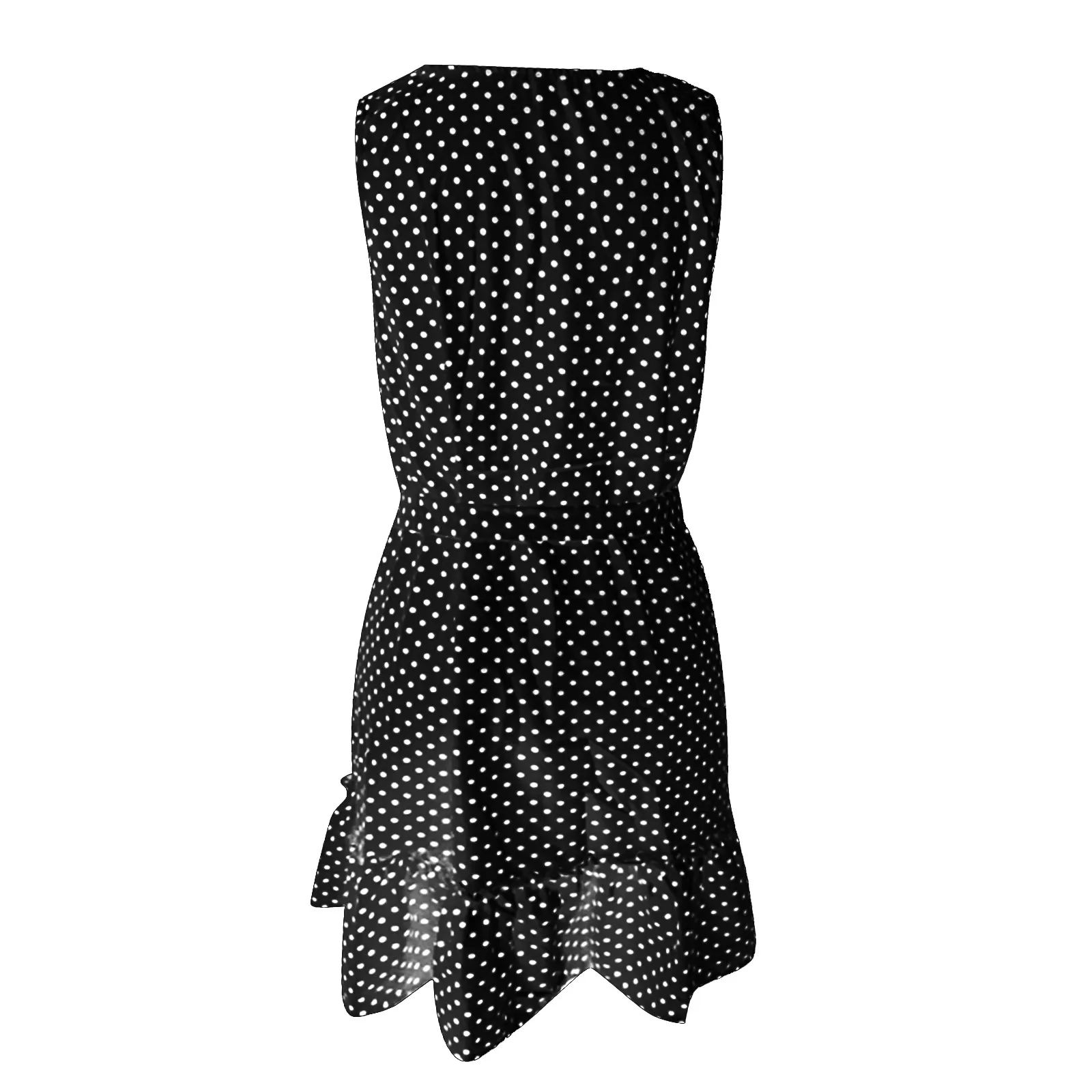 Fashion Women's Polka Dot Patchwork Sleeveless V-Neck Loose Hem Tie Dress Summer Beach Maxi Dress Women Floral Print Casual Boho 
Fashion Women's Polka Dot Patchwork Sleeveless V-Neck Loose Hem Tie Dress Summer Beach Maxi Dress Women Floral Print Casual Boho