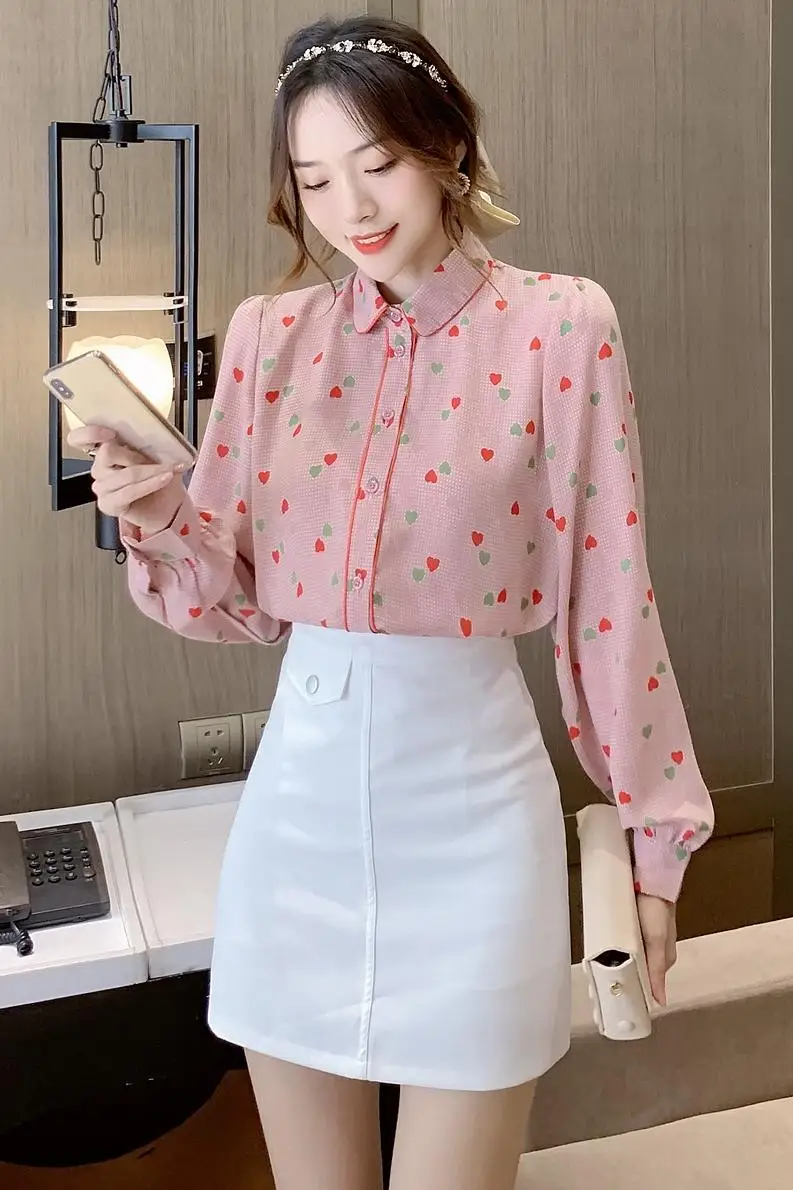 COIGARSAM Fashion Shirt Womens tops New Spring French Style Women shirts Pink 9579
COIGARSAM Fashion Shirt Womens tops New Spring French Style Women shirts Pink 9579