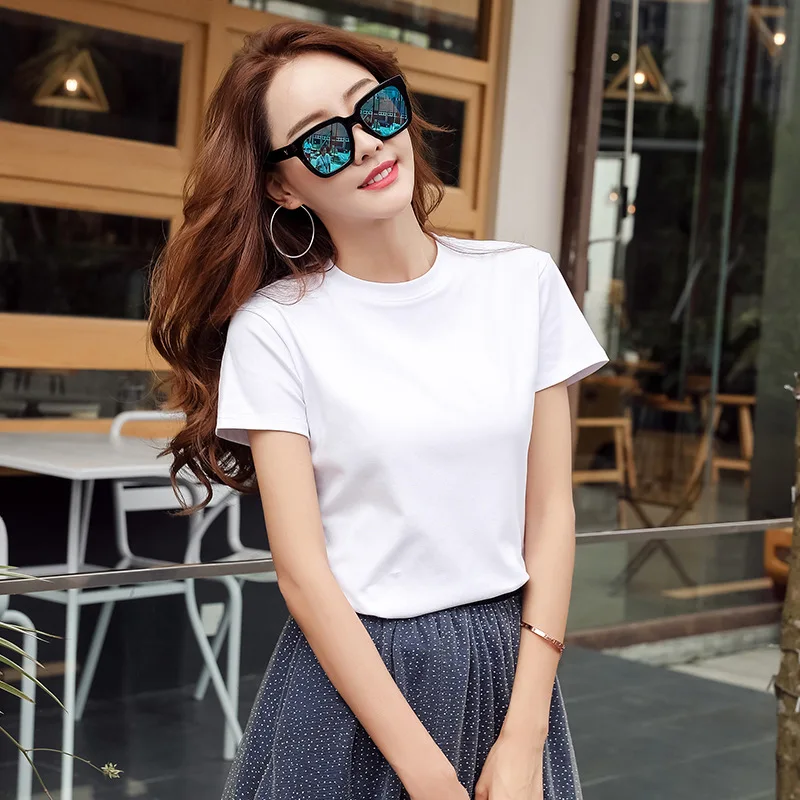Fashion Logo Printing T Shirts Women's Short Sleeve Fashion 100% cotton gray Female T-Shirts
Fashion Logo Printing T Shirts Women's Short Sleeve Fashion 100% cotton gray Female T-Shirts