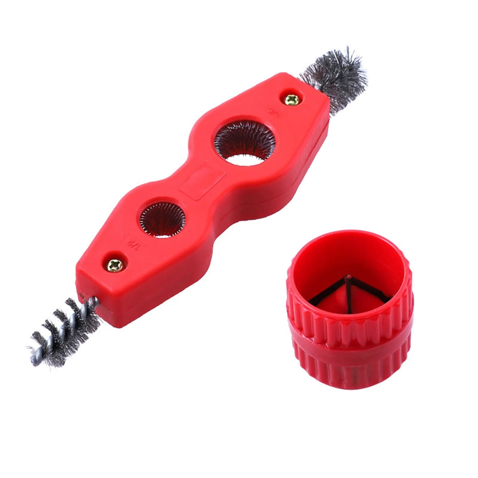 Copper Pipe Cleaner And Reamer Set Tested Proven By Plumbers To Prepare Pipes To Solder-4 In 1 Pipe Deburring Brush Cleaner Tool
Copper Pipe Cleaner And Reamer Set Tested Proven By Plumbers To Prepare Pipes To Solder-4 In 1 Pipe Deburring Brush Cleaner Tool