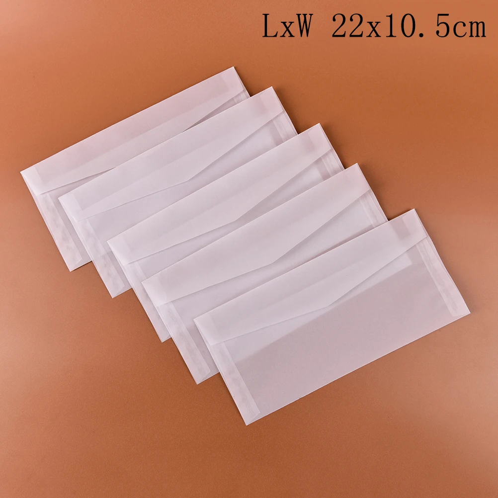 5pcs / bag 2 translucent envelope letterhead Postcard gift stationery school supplies sulfur paper
5pcs / bag 2 translucent envelope letterhead Postcard gift stationery school supplies sulfur paper