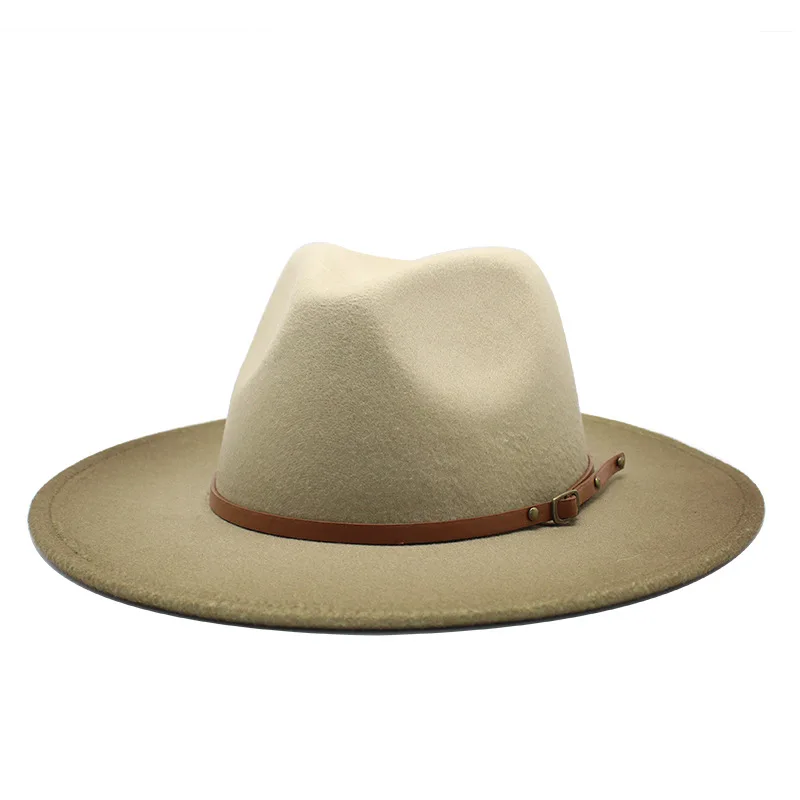 2020 New Women Men Woolen Vintage Trilby Felt Fedora Hat Wide Brim Gentleman Elegant Gradient Color Lady Winter Autumn Jazz Caps
2020 New Women Men Woolen Vintage Trilby Felt Fedora Hat Wide Brim Gentleman Elegant Gradient Color Lady Winter Autumn Jazz Caps
