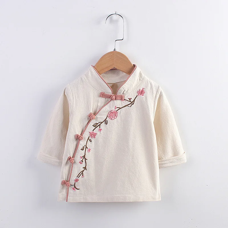 Girls' Hanfu Spring and Autumn Chinese Style Children's Clothing Cotton and Linen Baby Costume Set Children's Improved Hanfu
Girls' Hanfu Spring and Autumn Chinese Style Children's Clothing Cotton and Linen Baby Costume Set Children's Improved Hanfu