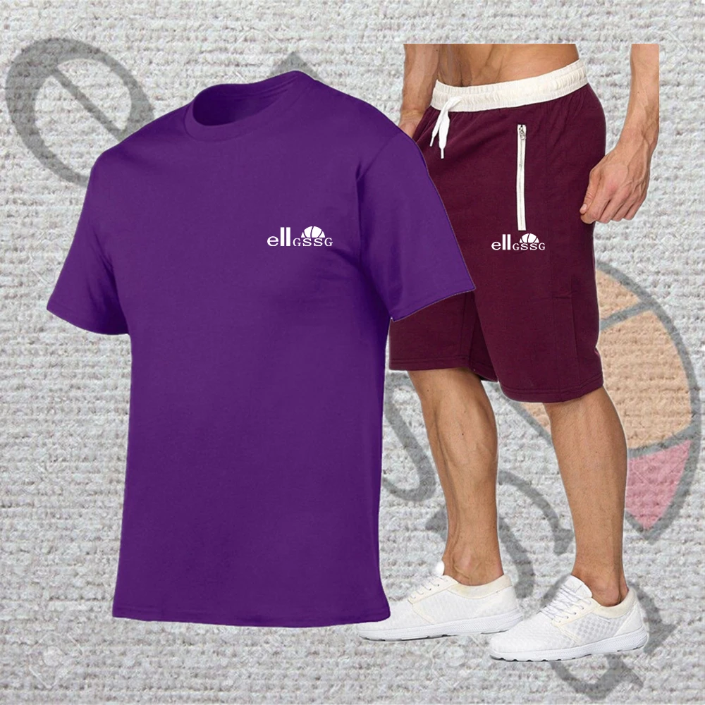 Men's short-sleeved sportswear, two-piece suit, T-shirt and pants, running and training clothes, fashion, new serieseiigssg
Men's short-sleeved sportswear, two-piece suit, T-shirt and pants, running and training clothes, fashion, new serieseiigssg