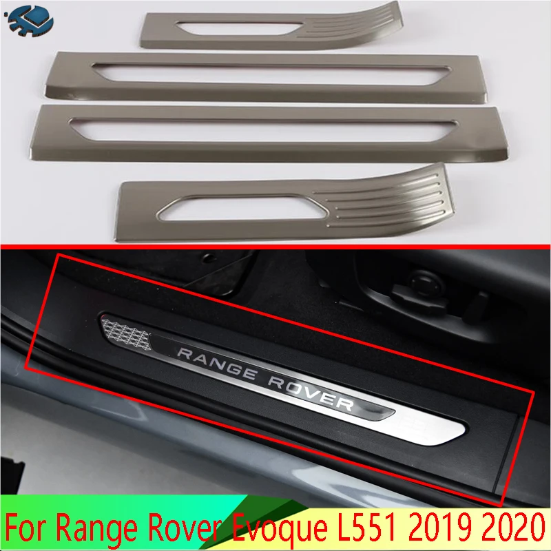 For Range Rover Evoque L551 2019 2020 Stainless Steel Inner Inside Door Sill Panel Scuff Plate Kick Step Trim Cover Protector
For Range Rover Evoque L551 2019 2020 Stainless Steel Inner Inside Door Sill Panel Scuff Plate Kick Step Trim Cover Protector