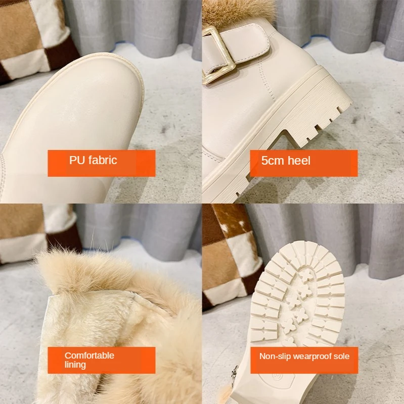 2020 Women Snow Ankle Boots Warm Short Fur Plush Winter Calf Boot Platform Ladies Warm Shoes Female Comfortable Shoes
2020 Women Snow Ankle Boots Warm Short Fur Plush Winter Calf Boot Platform Ladies Warm Shoes Female Comfortable Shoes