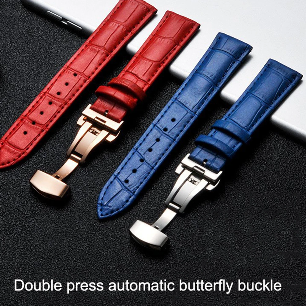 Bamboo Genuine Leather Wristwatch Straps Four-layer Double Press Butterfly Buckle Universal Flat Head Bands 14 16 18 20 22 24mm
Bamboo Genuine Leather Wristwatch Straps Four-layer Double Press Butterfly Buckle Universal Flat Head Bands 14 16 18 20 22 24mm