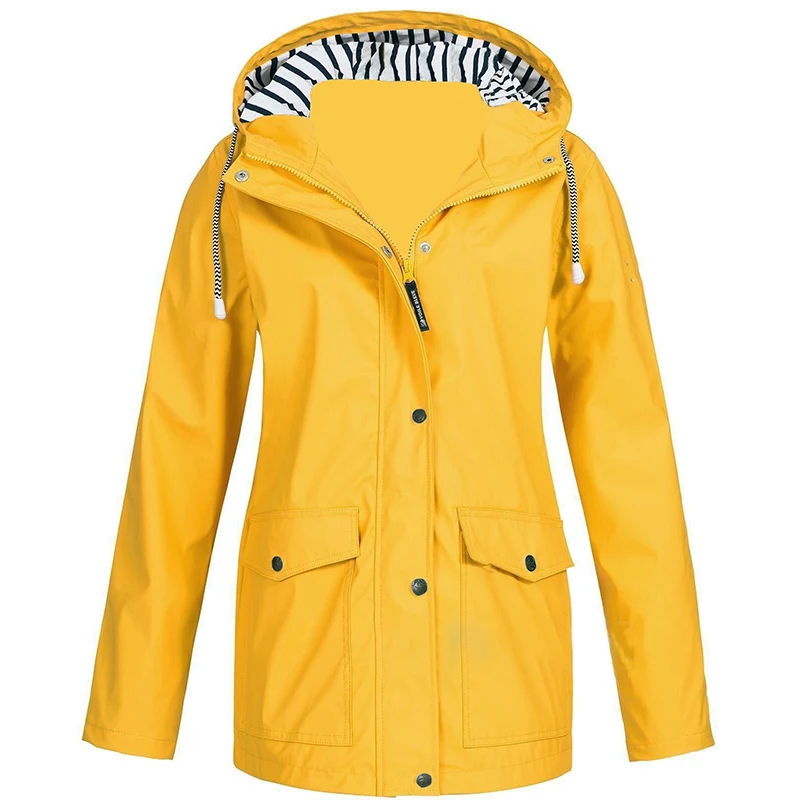 Plus Size Women'S Hiking Hoodie Jacket Solid Yellow Waterproof Trench Coat Winter 2021 Large Size Windbreaker With Hood Outdoor
Plus Size Women'S Hiking Hoodie Jacket Solid Yellow Waterproof Trench Coat Winter 2021 Large Size Windbreaker With Hood Outdoor