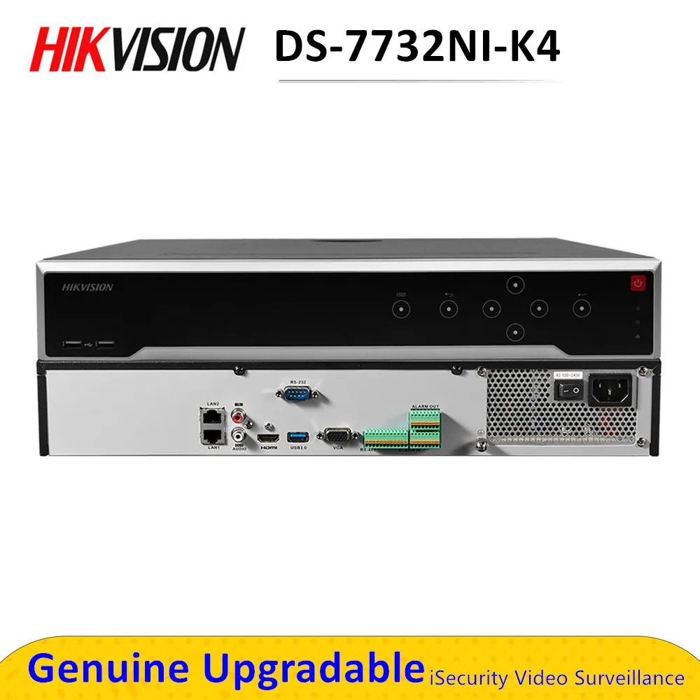 HIK 4K NVR DS-7732NI-K4 International Version For 32 Ch 8MP Cameras Support ONVIF Hik-Connect Wholesale
HIK 4K NVR DS-7732NI-K4 International Version For 32 Ch 8MP Cameras Support ONVIF Hik-Connect Wholesale