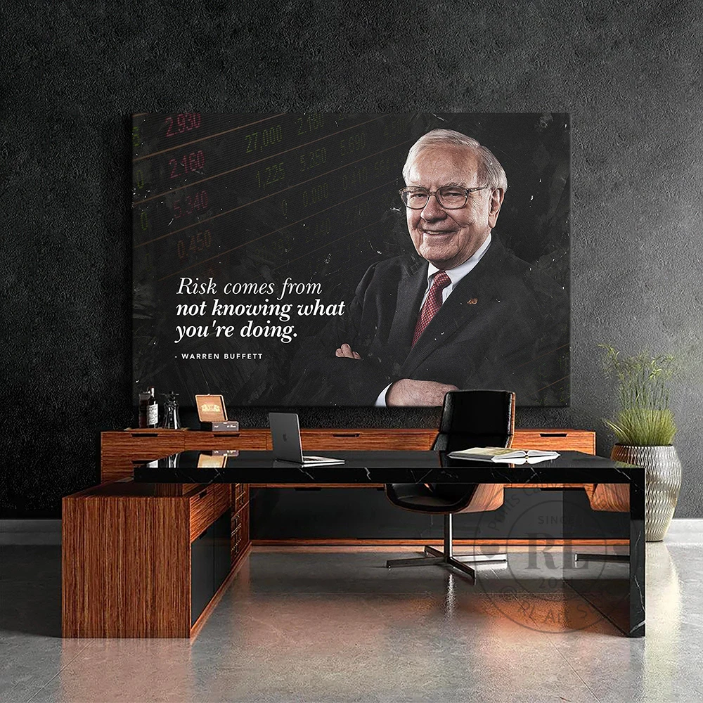 Warren Buffet Investor Entrepreneur Motivational Quote Inspiration Famous People Canvas Poster Print on the Wall Decor for Room
Warren Buffet Investor Entrepreneur Motivational Quote Inspiration Famous People Canvas Poster Print on the Wall Decor for Room