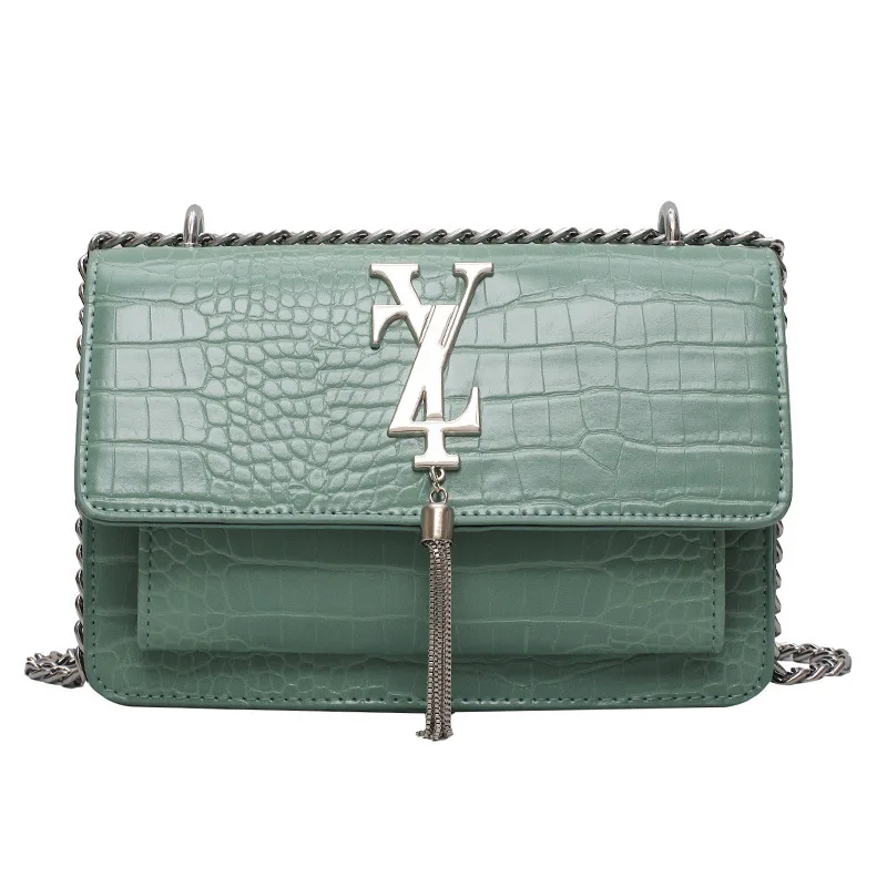 Women's Bag 2020 New Trendy Summer Fashion Shoulder Crossbody All-Matching Crocodile Pattern Chain Tassel Small Square Bag
Women's Bag 2020 New Trendy Summer Fashion Shoulder Crossbody All-Matching Crocodile Pattern Chain Tassel Small Square Bag