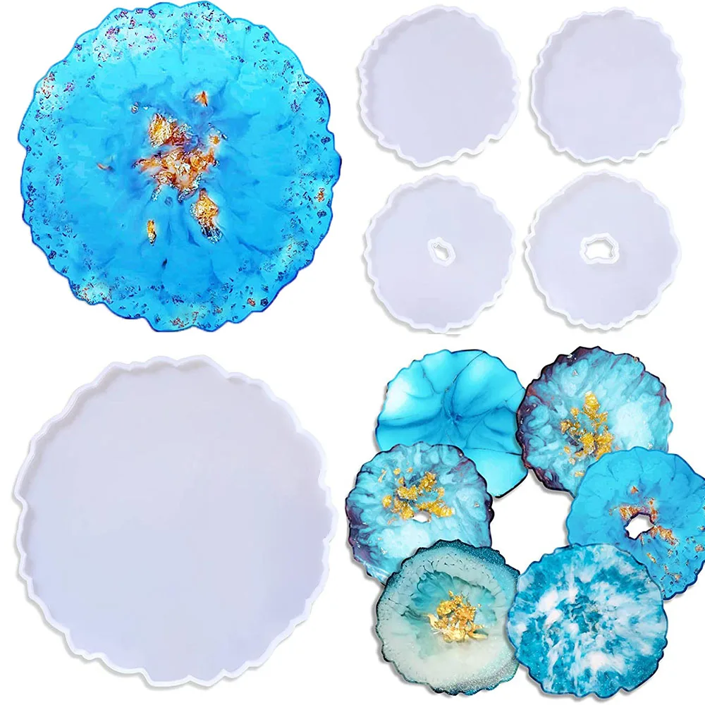 1pcs Crystal Epoxy Resin Tray Mould Glass Cup Dinnerware Mirror Wave Coaster Mold UV Set DIY Silicone Mold For Handmade Craft
1pcs Crystal Epoxy Resin Tray Mould Glass Cup Dinnerware Mirror Wave Coaster Mold UV Set DIY Silicone Mold For Handmade Craft