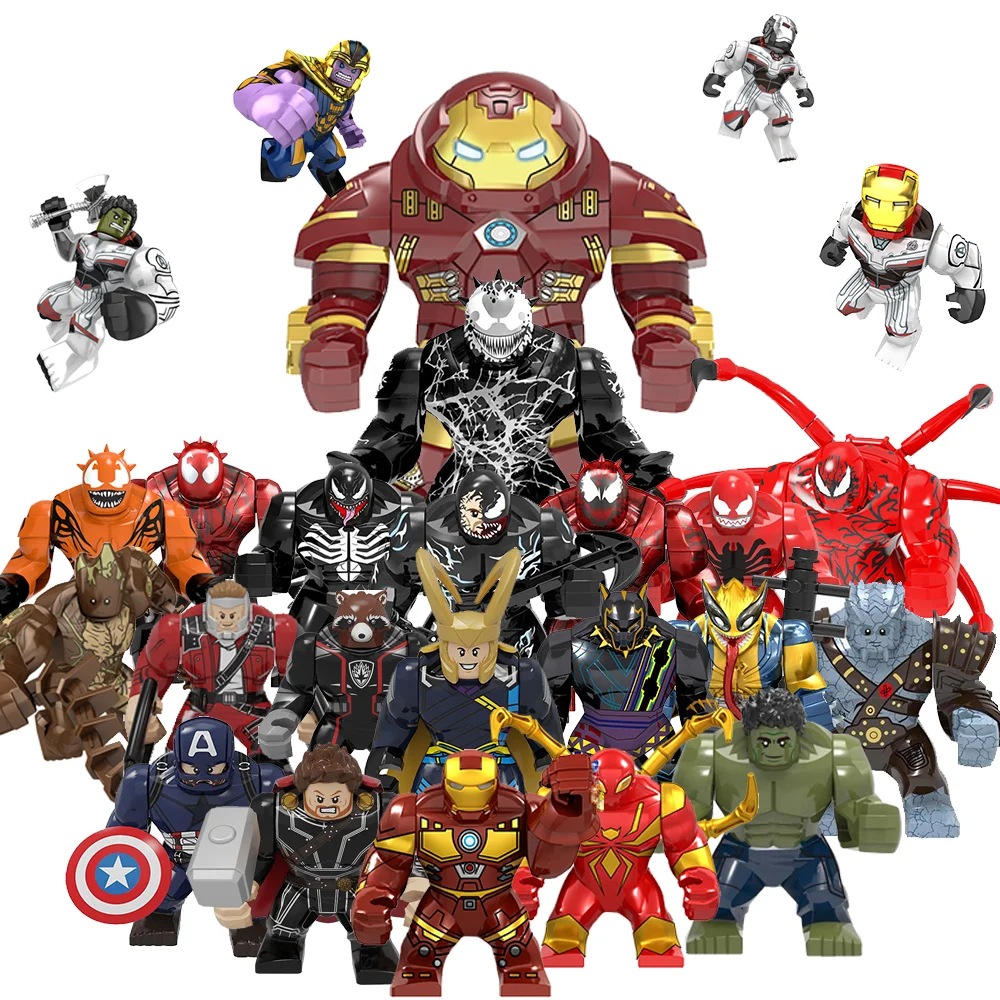 Disney Marvel superheros Building Blocks figures Ironman Hulk Thanos figure Compatible of Avengers Toys For Children
Disney Marvel superheros Building Blocks figures Ironman Hulk Thanos figure Compatible of Avengers Toys For Children