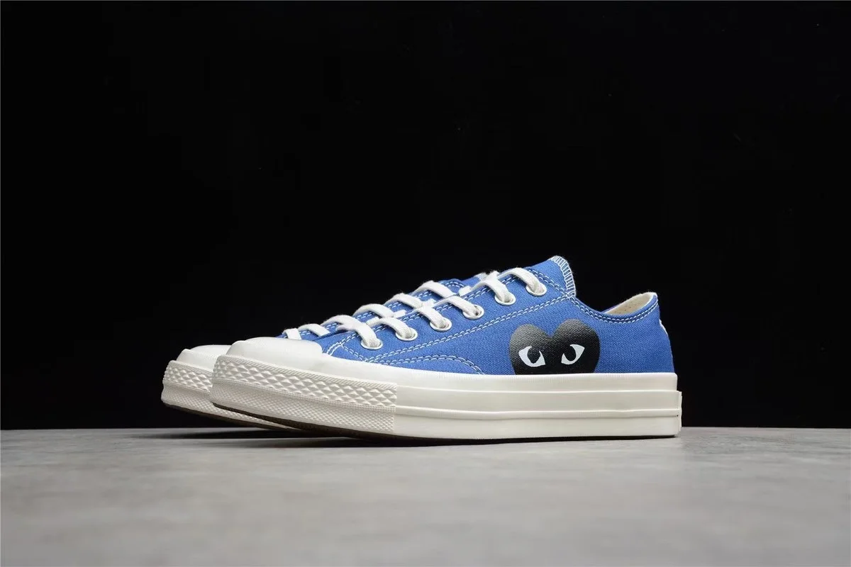 Newest Blue CDG Play 1970s High Top Canvas Shoes Love Outdoor Sport Grey White Casual Women Fashion Skateboarding Shoes Sneakers
Newest Blue CDG Play 1970s High Top Canvas Shoes Love Outdoor Sport Grey White Casual Women Fashion Skateboarding Shoes Sneakers
