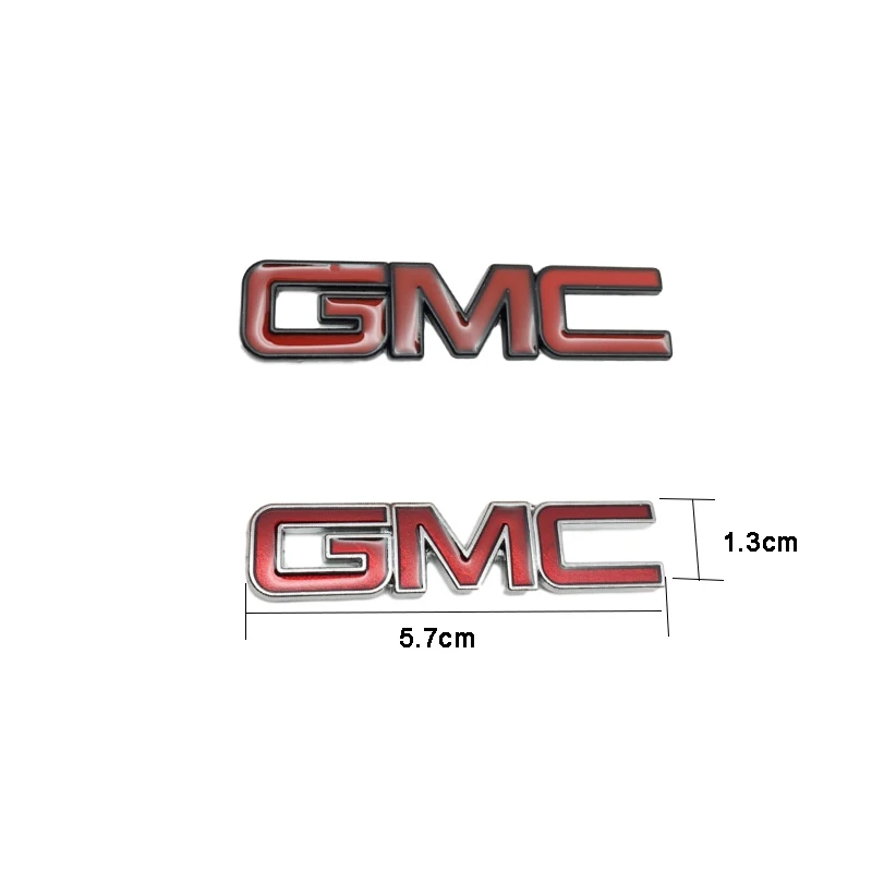 Наклейка на багажник металлическая красная эмблема значок для логотипа GMC